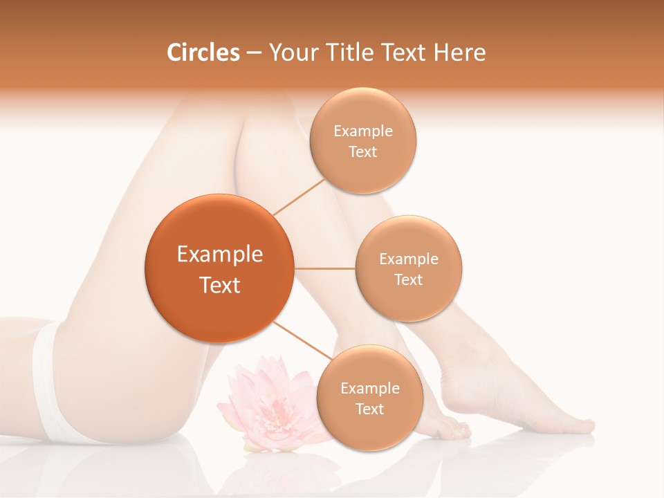 Hip Lying Toes PowerPoint Template
