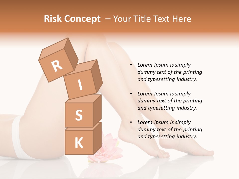 Hip Lying Toes PowerPoint Template