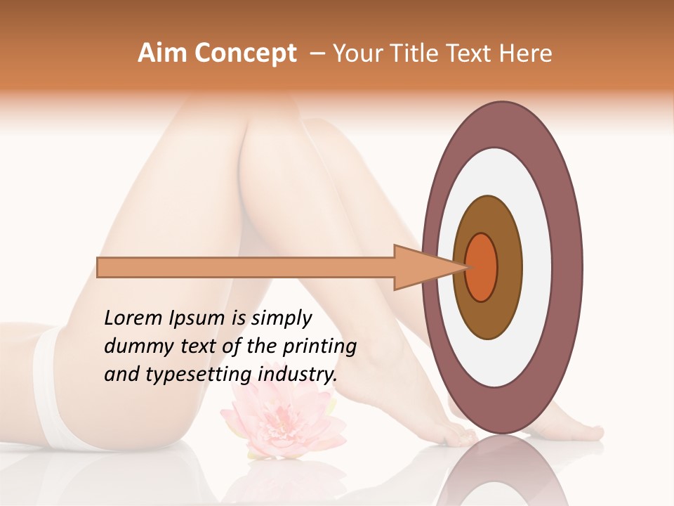 Hip Lying Toes PowerPoint Template