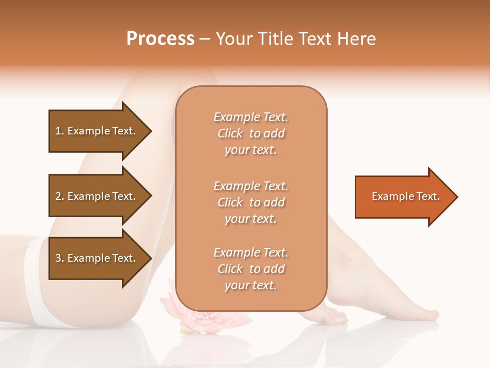 Hip Lying Toes PowerPoint Template