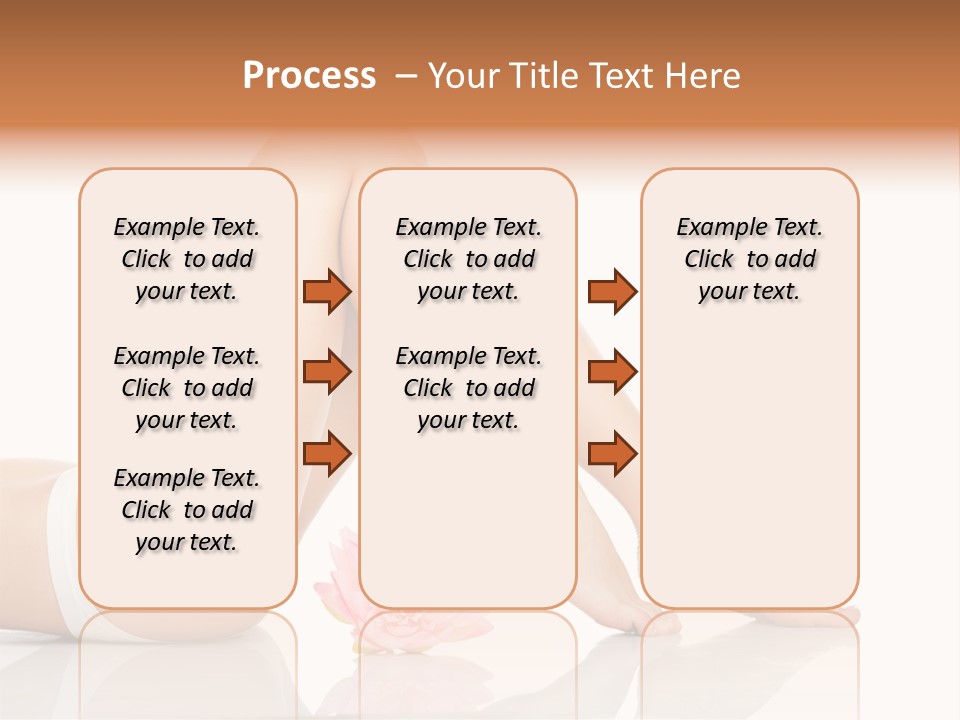 Hip Lying Toes PowerPoint Template