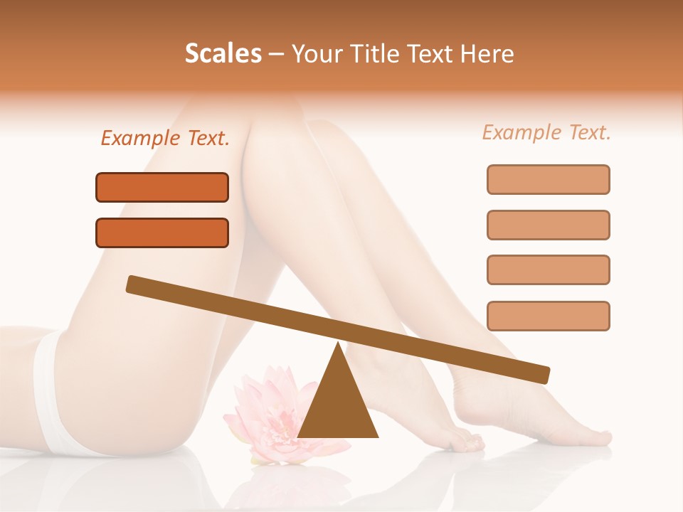 Hip Lying Toes PowerPoint Template