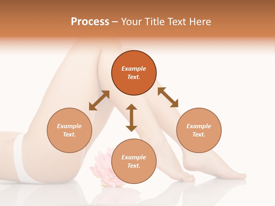 Hip Lying Toes PowerPoint Template
