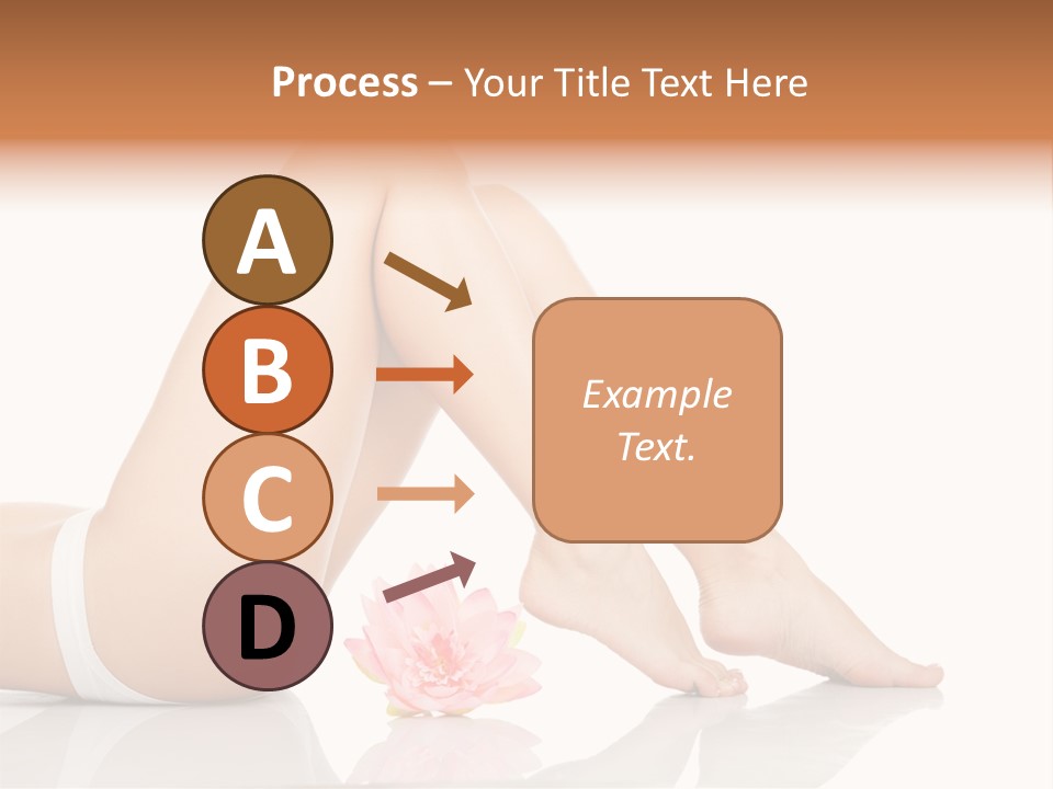 Hip Lying Toes PowerPoint Template