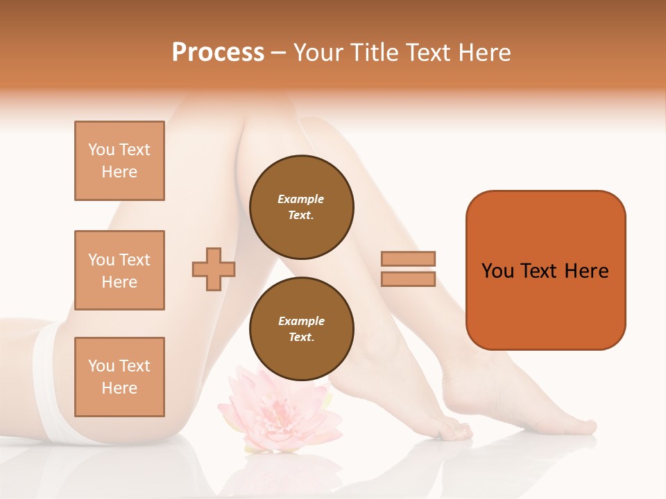 Hip Lying Toes PowerPoint Template
