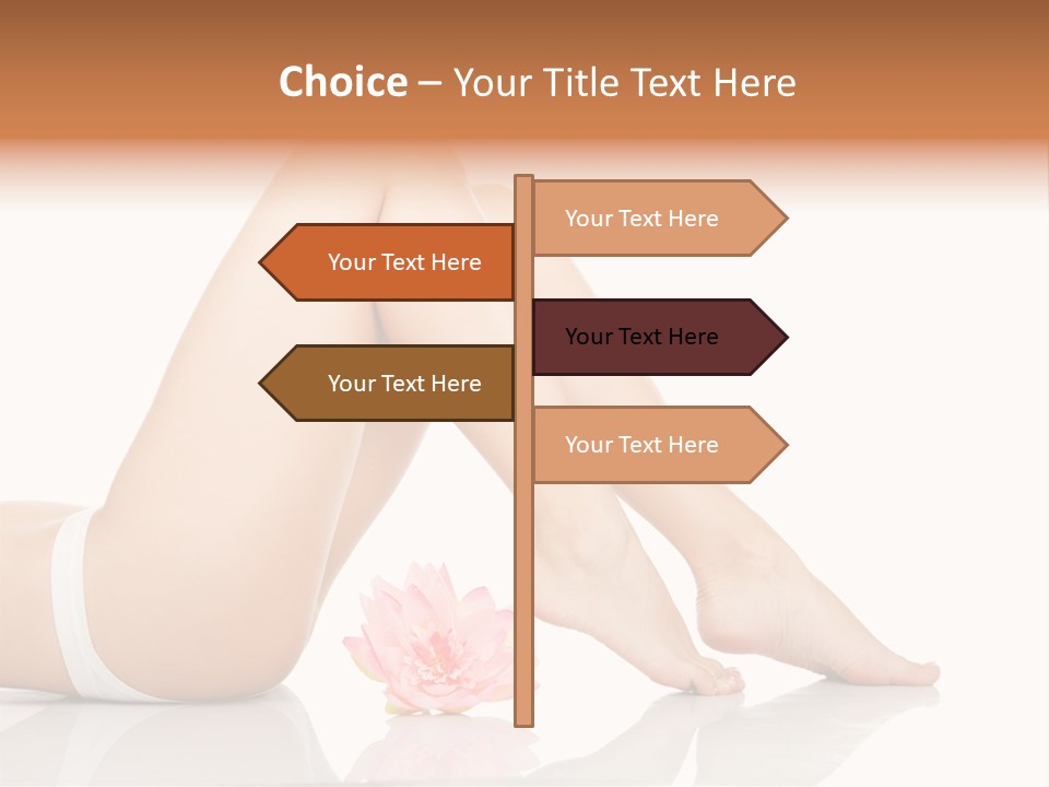 Hip Lying Toes PowerPoint Template