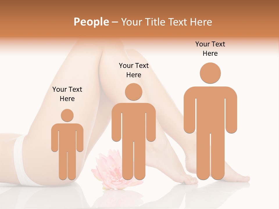 Hip Lying Toes PowerPoint Template