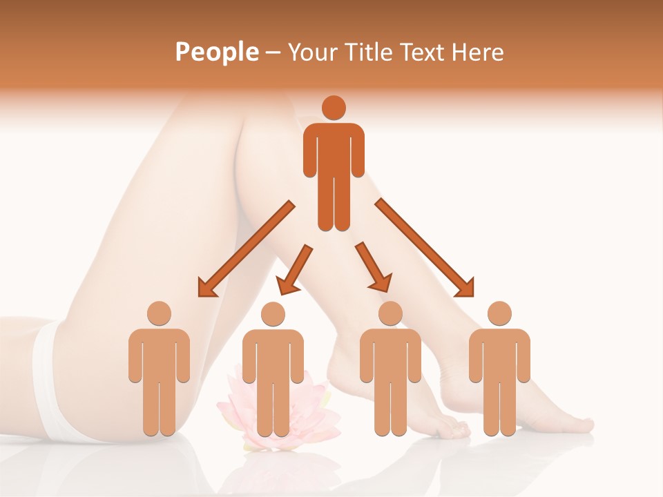 Hip Lying Toes PowerPoint Template
