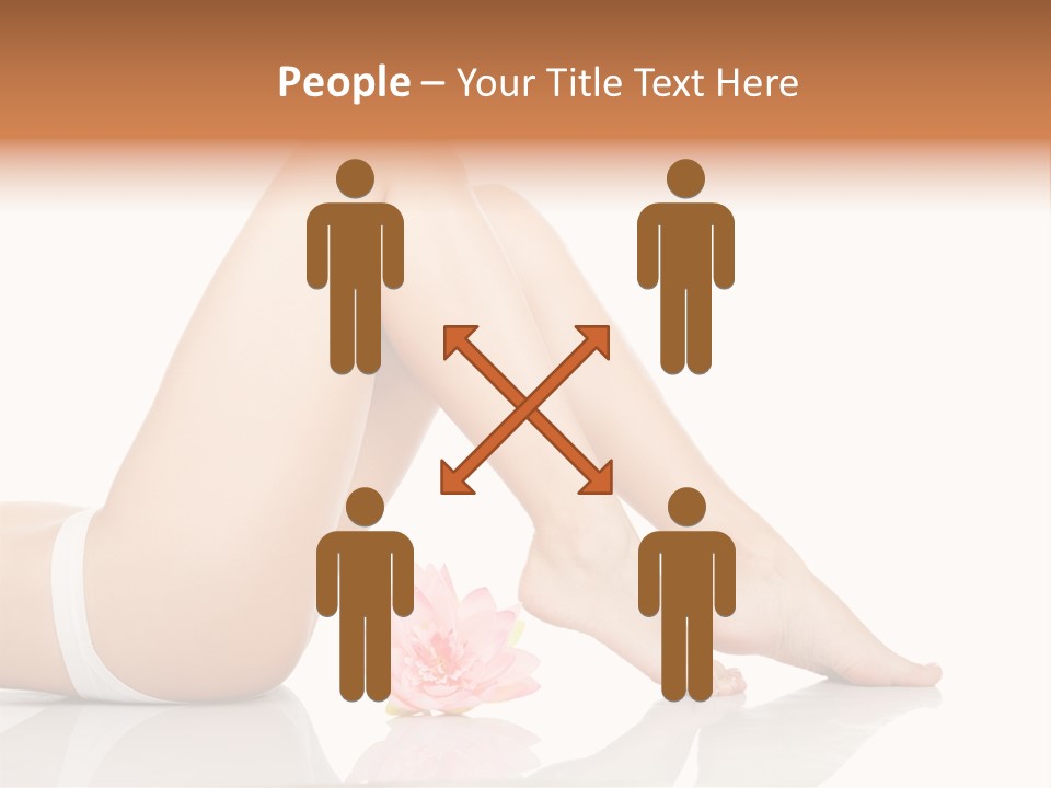 Hip Lying Toes PowerPoint Template