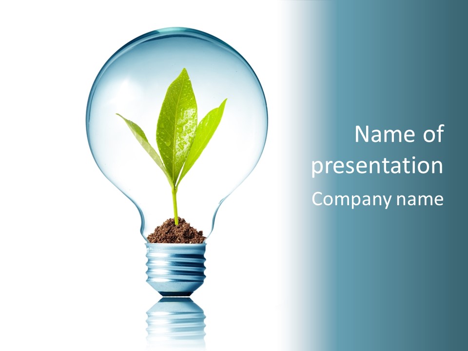 Growth Grow Plant PowerPoint Template