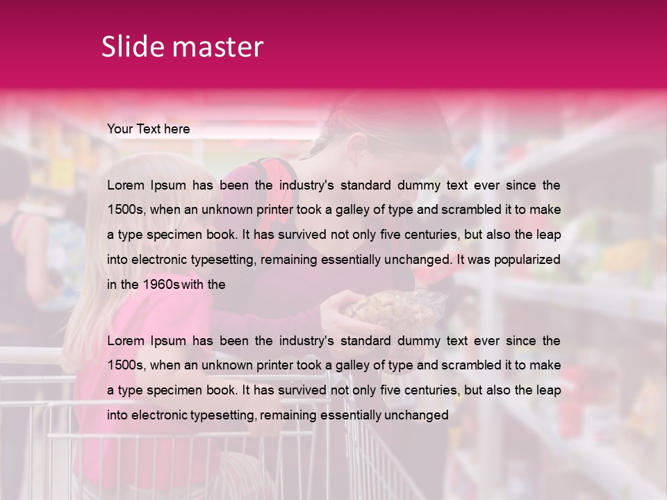 Female Young People PowerPoint Template