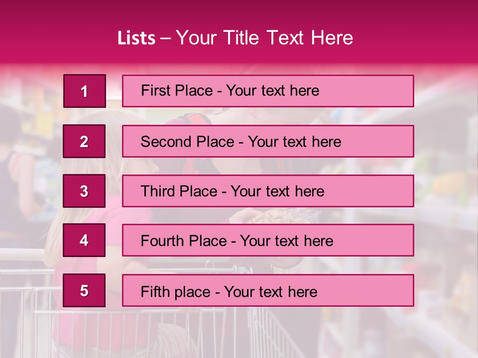 Female Young People PowerPoint Template