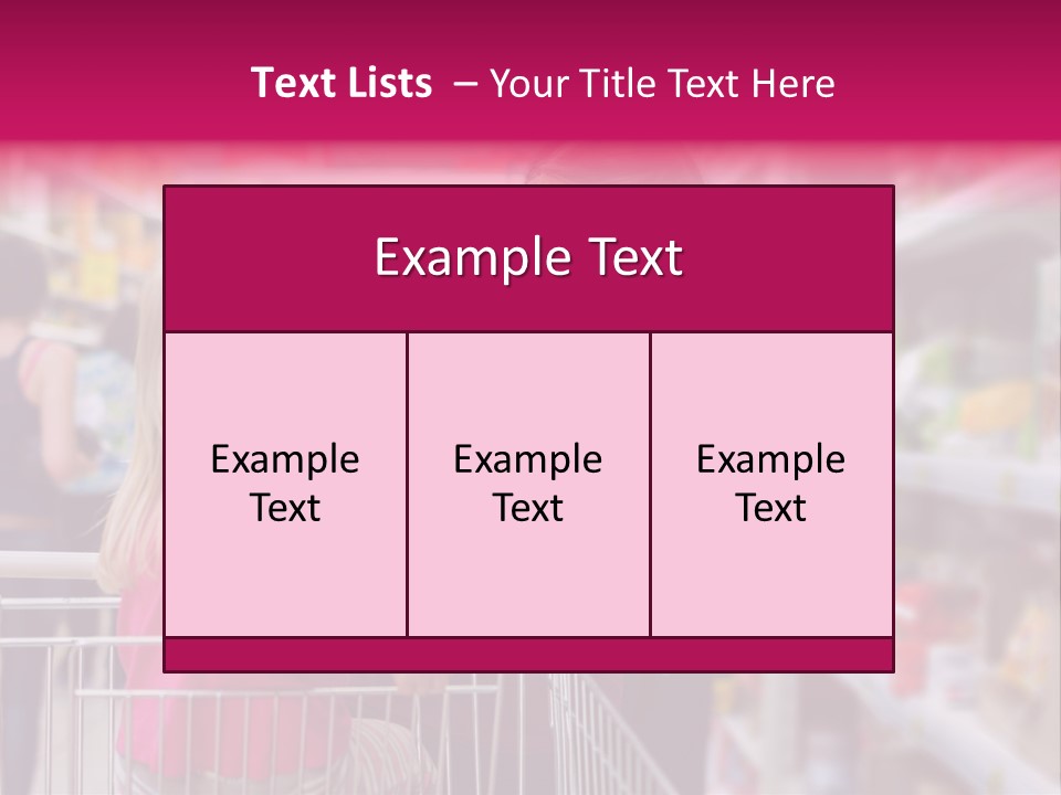 Female Young People PowerPoint Template