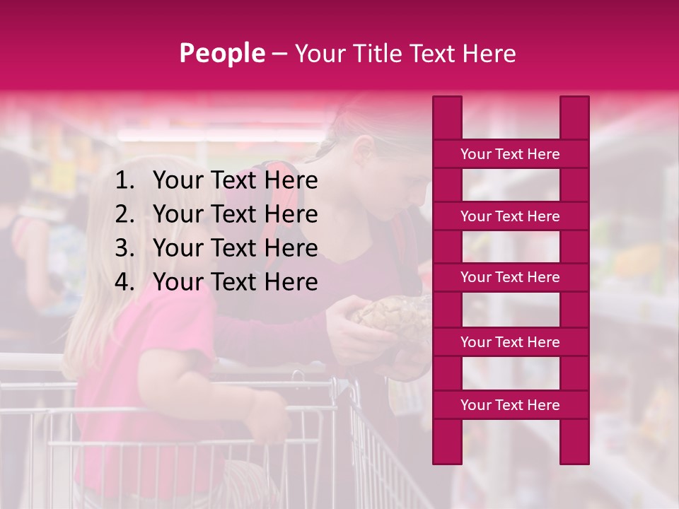 Female Young People PowerPoint Template