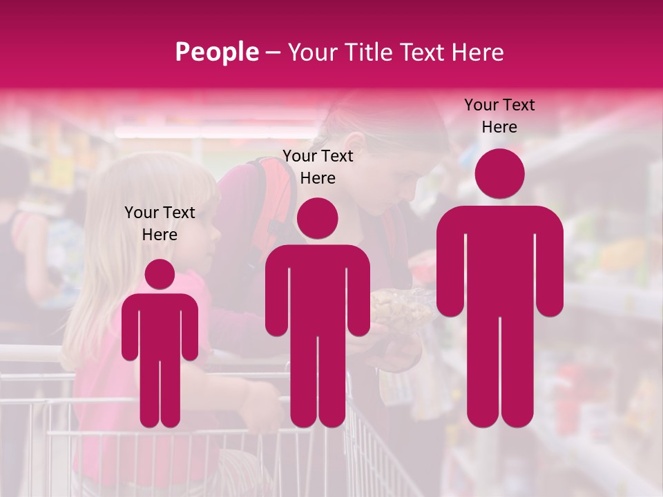 Female Young People PowerPoint Template