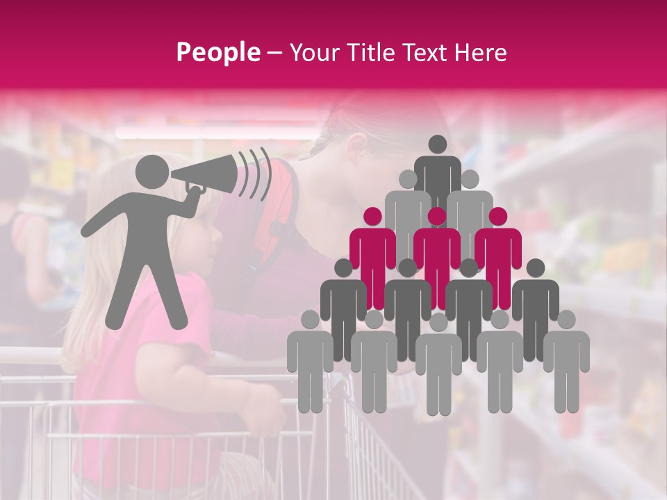 Female Young People PowerPoint Template