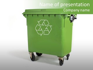 Litter Container Dustbin PowerPoint Template