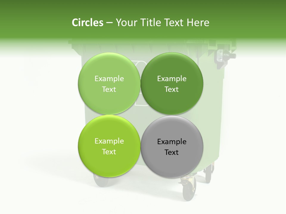 Litter Container Dustbin PowerPoint Template