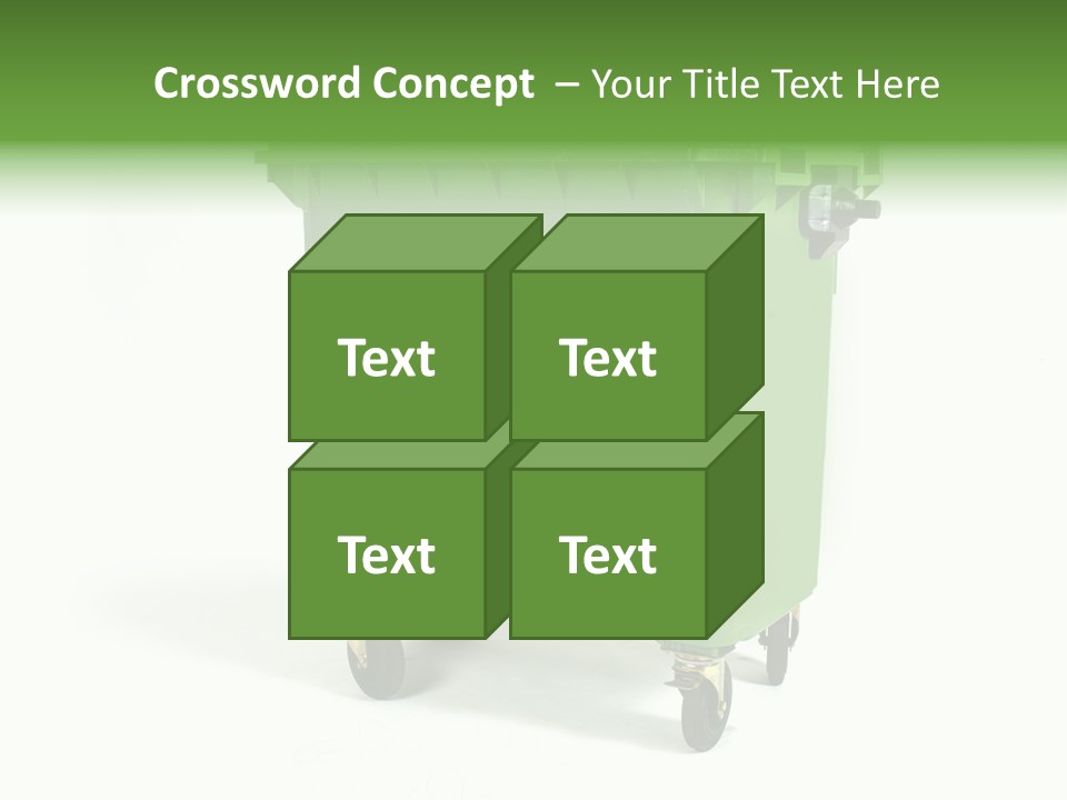 Litter Container Dustbin PowerPoint Template