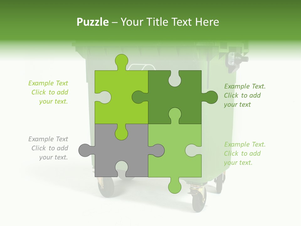 Litter Container Dustbin PowerPoint Template