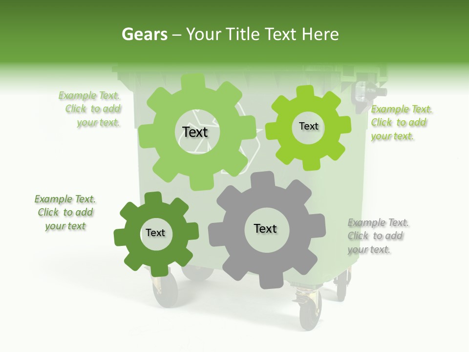 Litter Container Dustbin PowerPoint Template