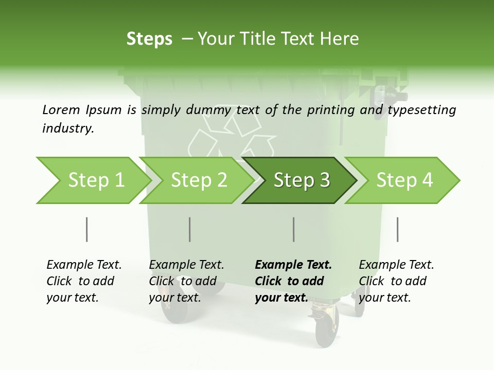 Litter Container Dustbin PowerPoint Template