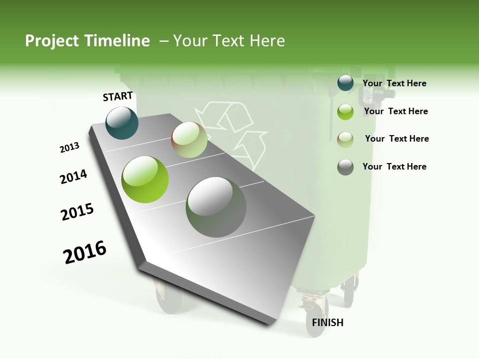 Litter Container Dustbin PowerPoint Template