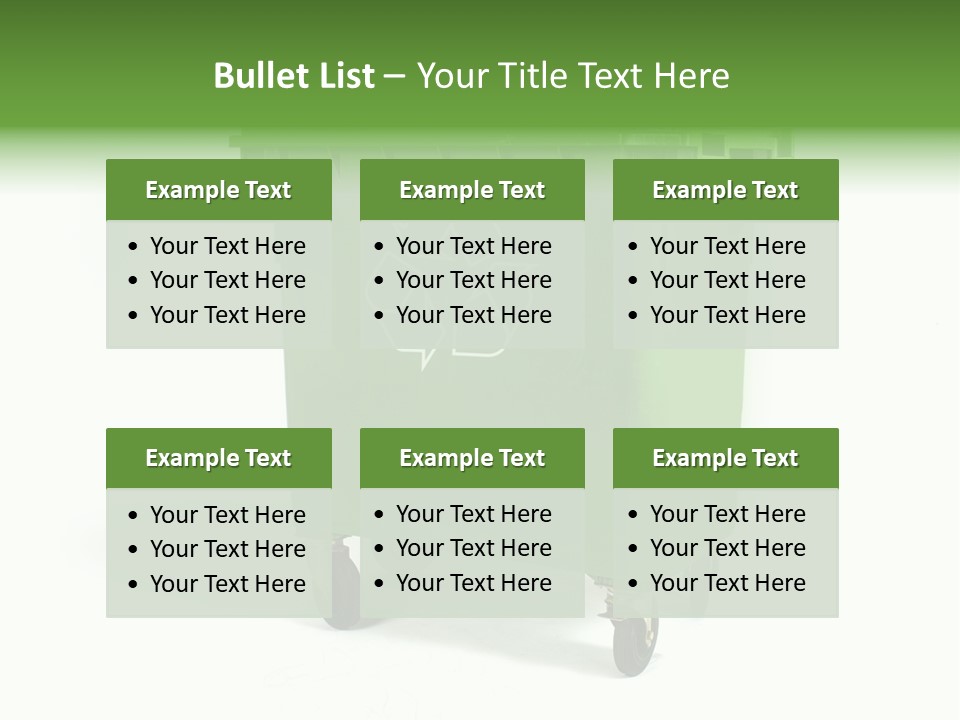 Litter Container Dustbin PowerPoint Template