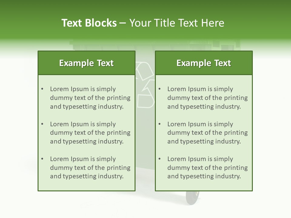 Litter Container Dustbin PowerPoint Template