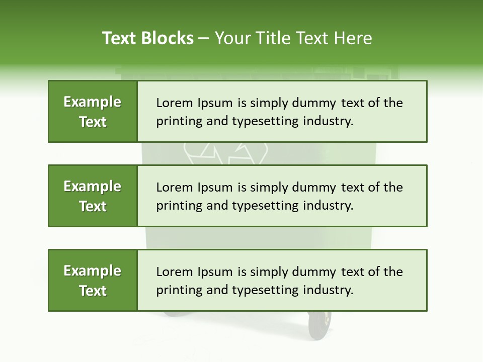 Litter Container Dustbin PowerPoint Template