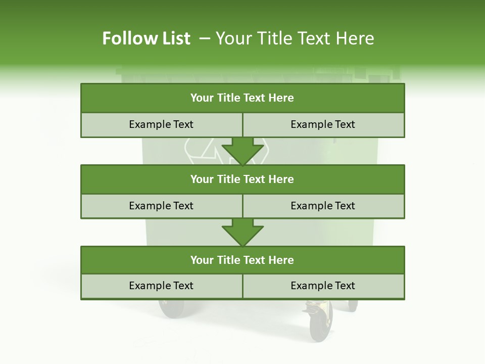 Litter Container Dustbin PowerPoint Template
