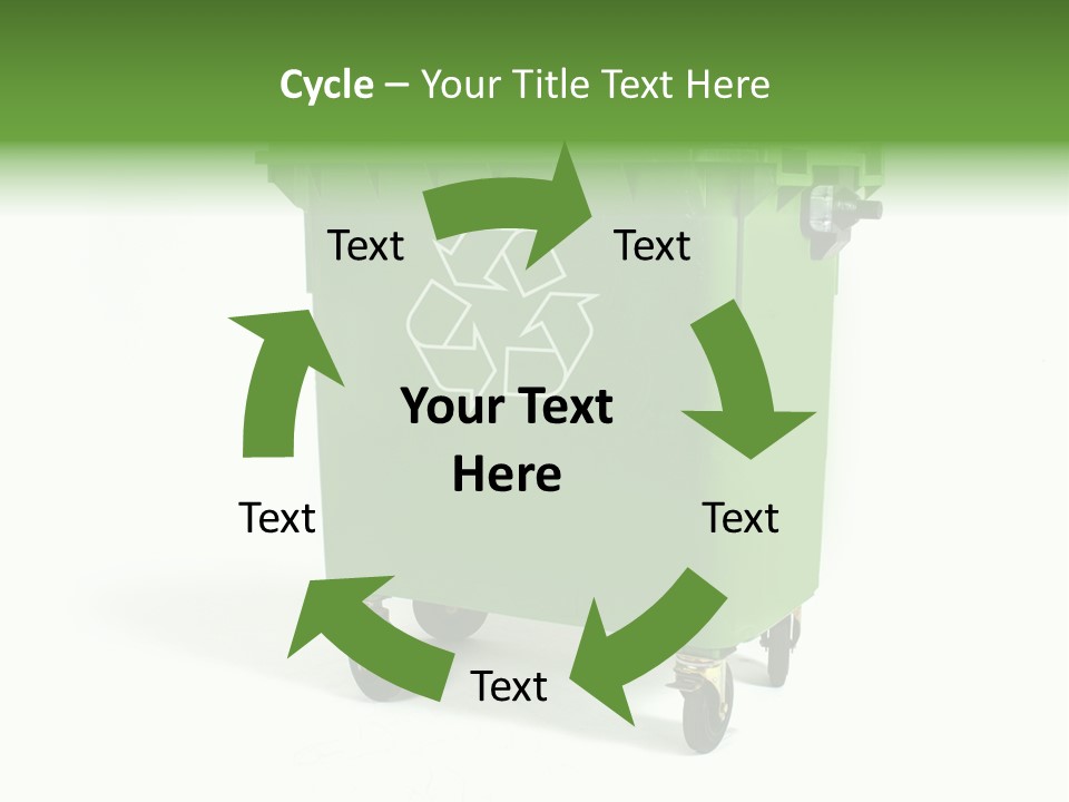 Litter Container Dustbin PowerPoint Template