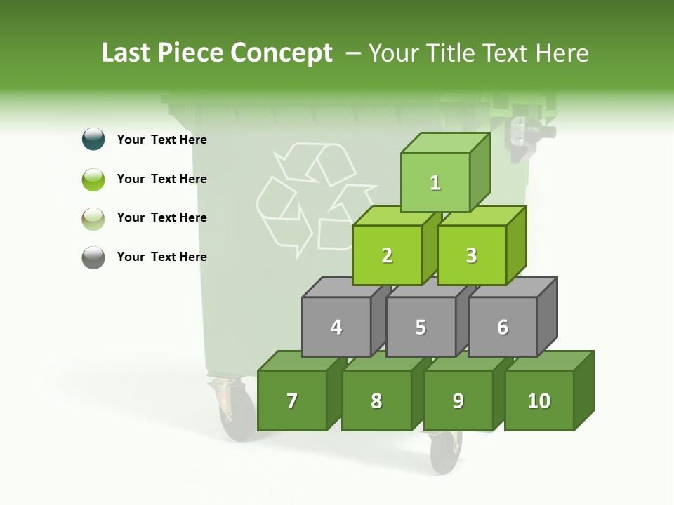 Litter Container Dustbin PowerPoint Template