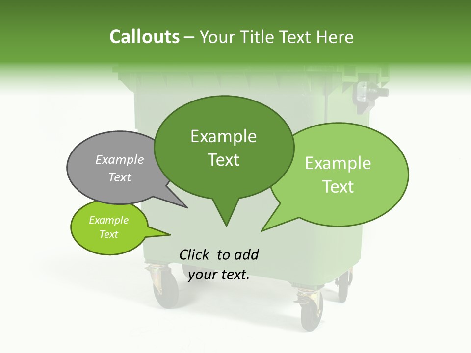 Litter Container Dustbin PowerPoint Template