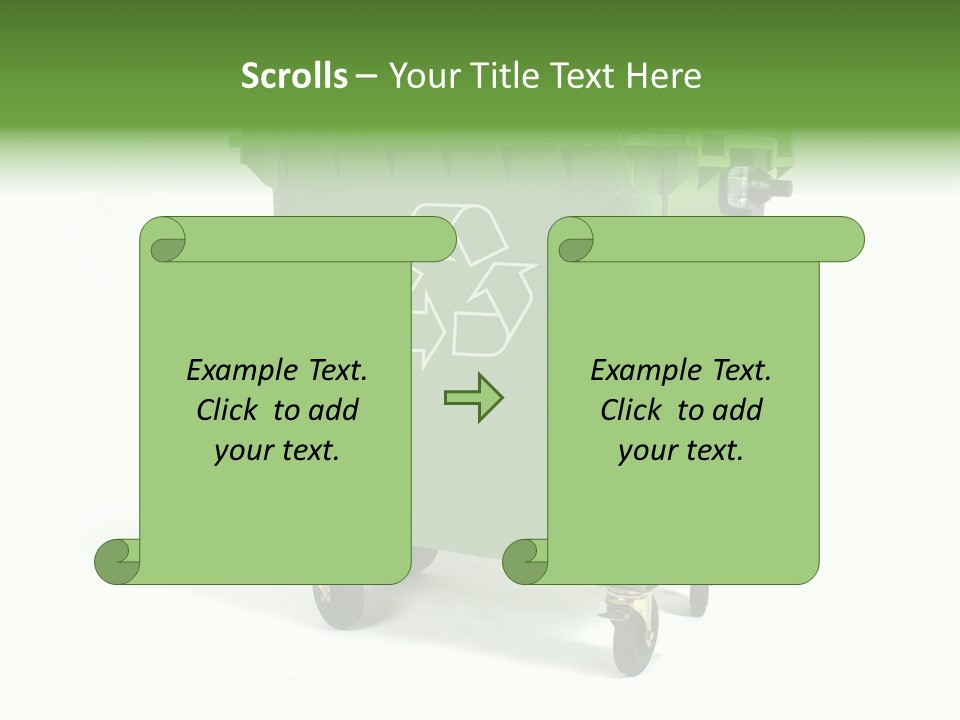 Litter Container Dustbin PowerPoint Template