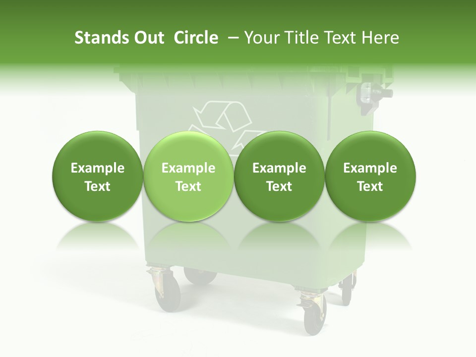 Litter Container Dustbin PowerPoint Template