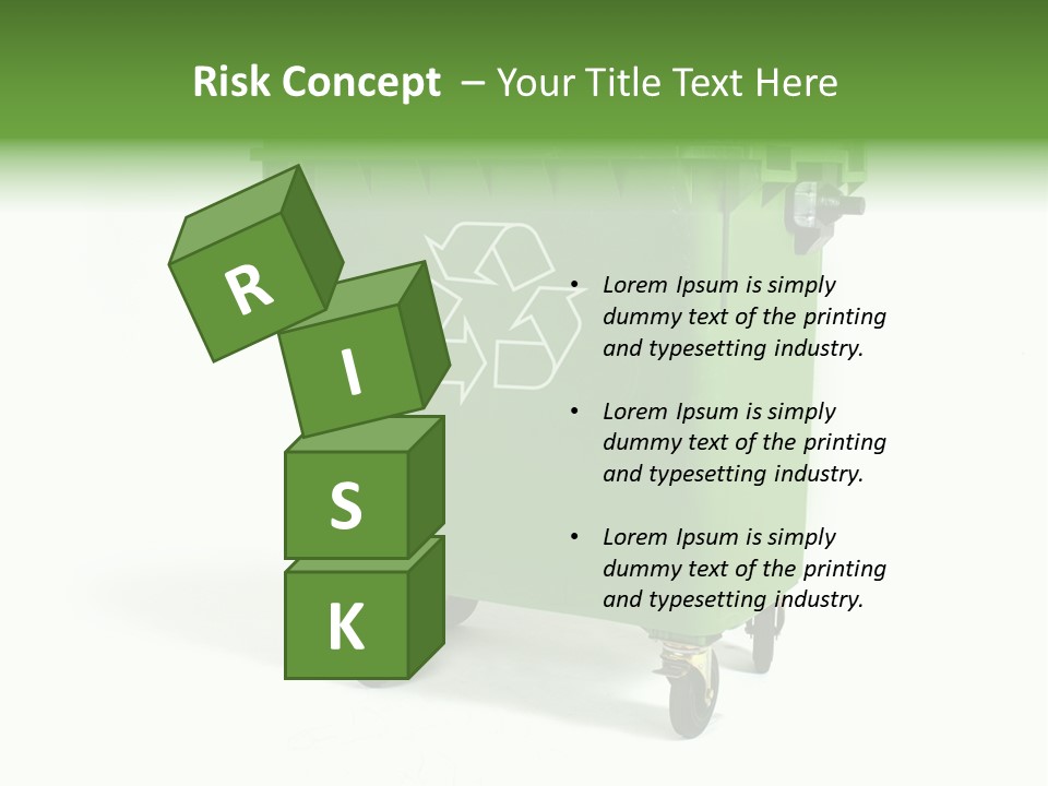 Litter Container Dustbin PowerPoint Template