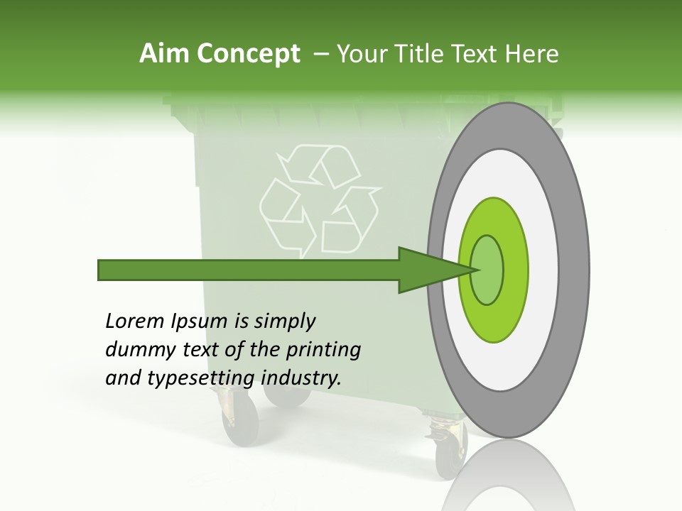 Litter Container Dustbin PowerPoint Template