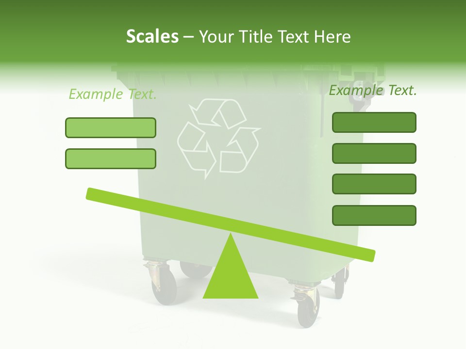 Litter Container Dustbin PowerPoint Template