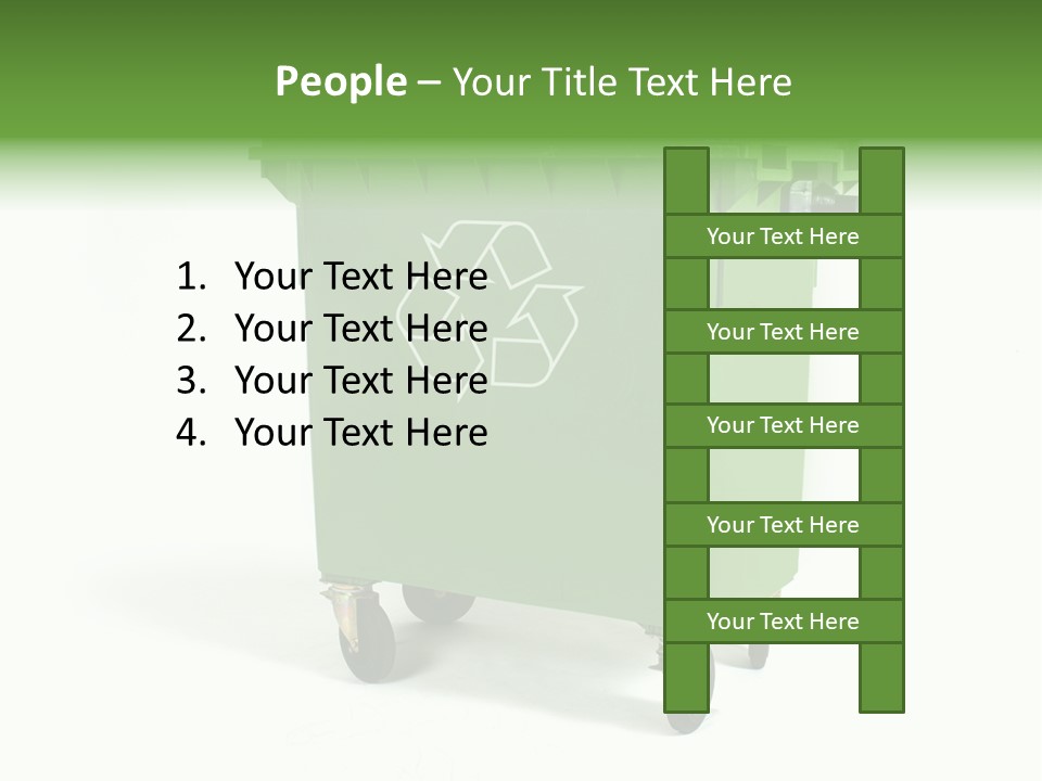 Litter Container Dustbin PowerPoint Template