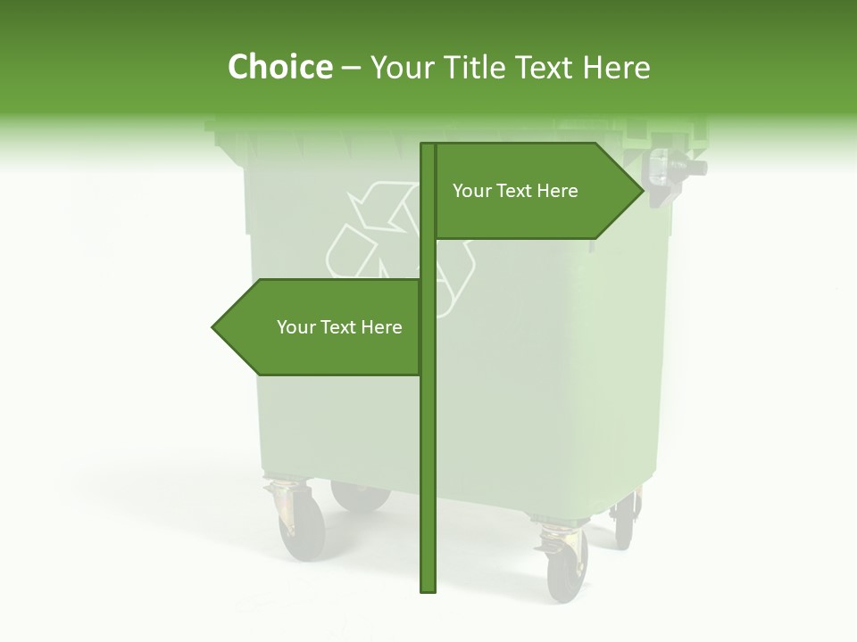 Litter Container Dustbin PowerPoint Template
