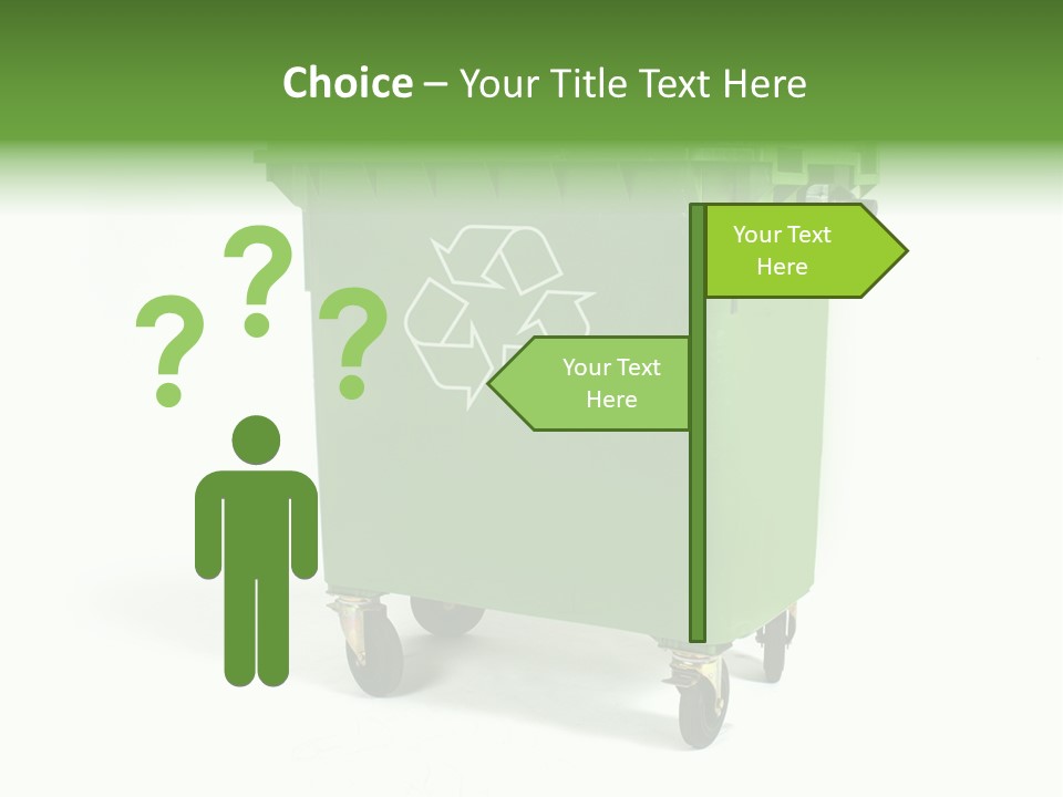 Litter Container Dustbin PowerPoint Template