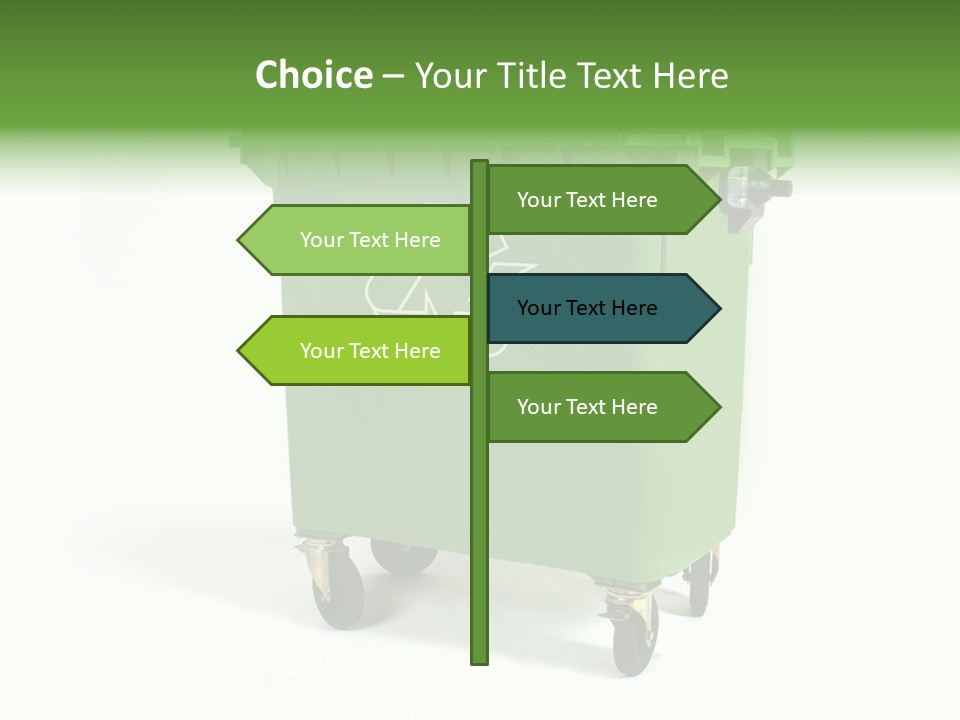 Litter Container Dustbin PowerPoint Template