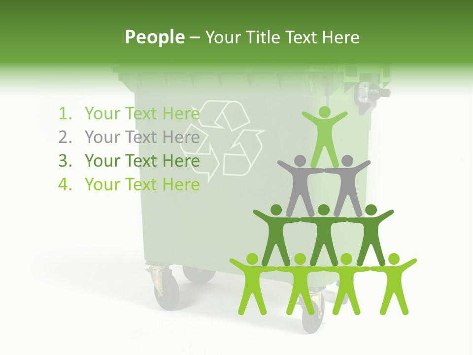 Litter Container Dustbin PowerPoint Template