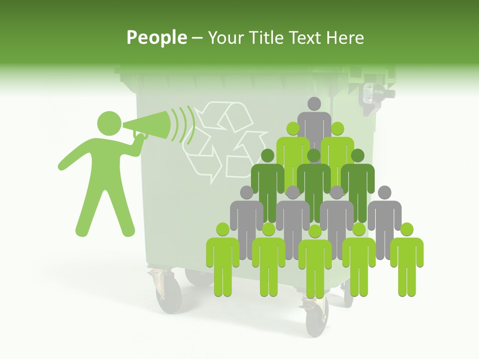 Litter Container Dustbin PowerPoint Template