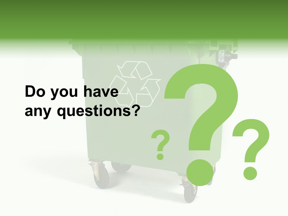 Litter Container Dustbin PowerPoint Template