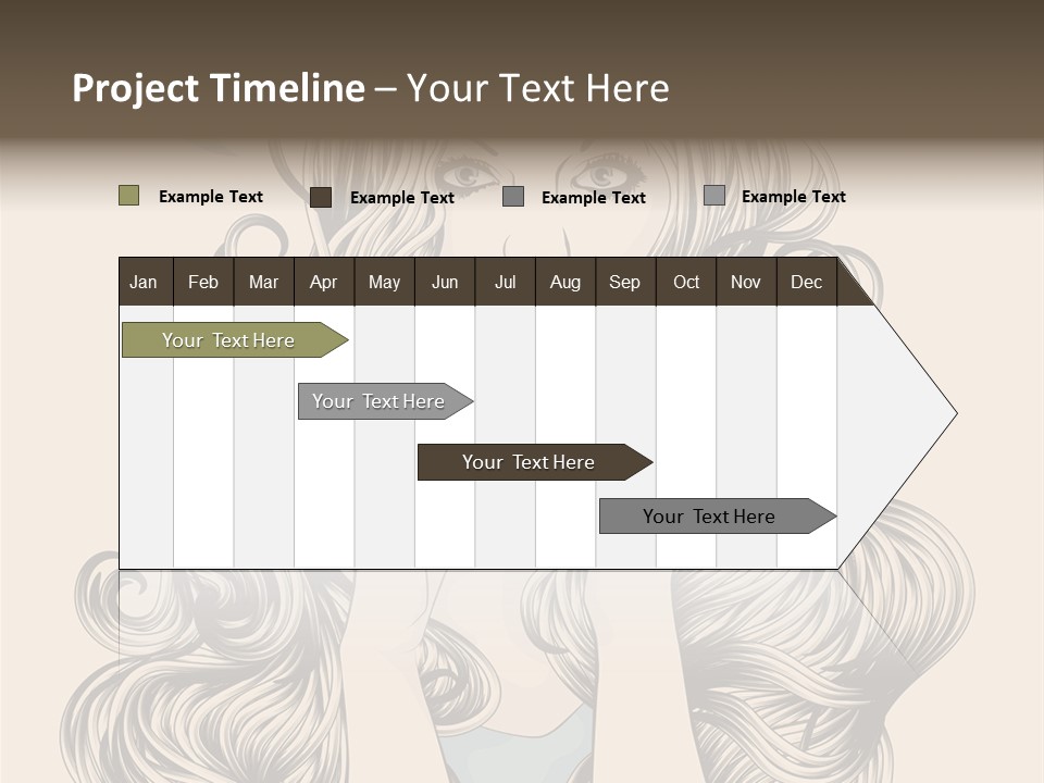 Messaging Curly Device PowerPoint Template