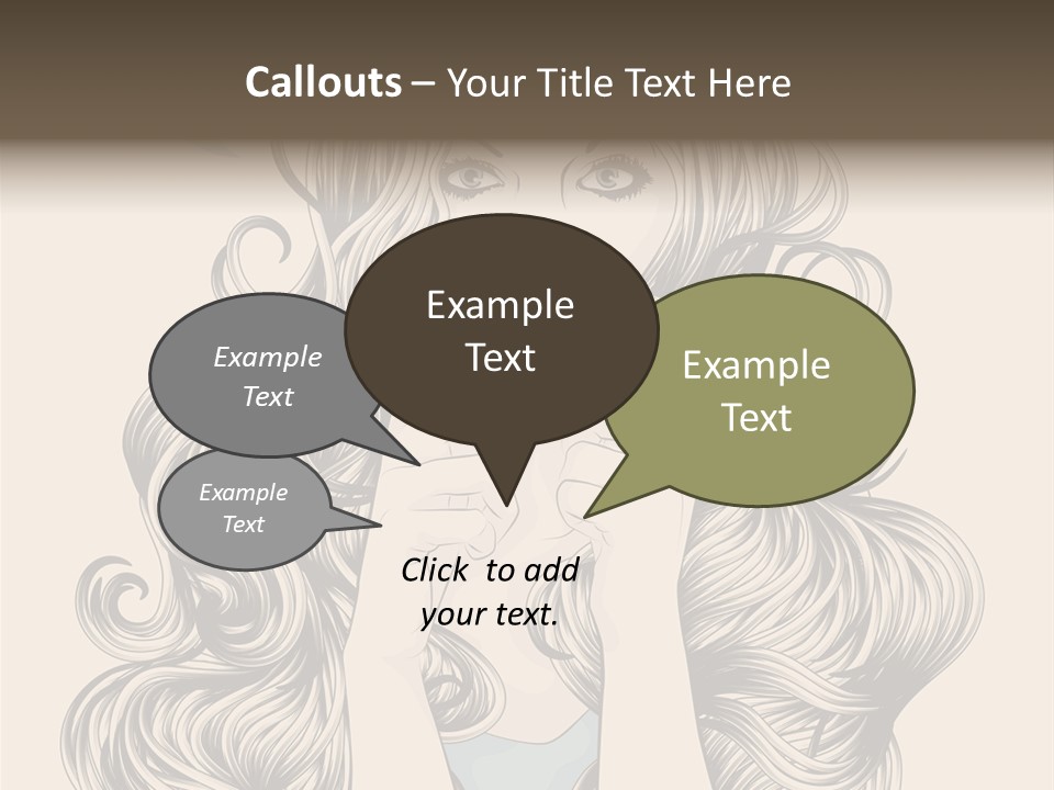 Messaging Curly Device PowerPoint Template
