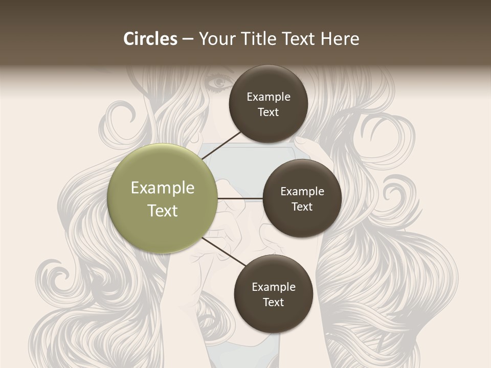 Messaging Curly Device PowerPoint Template
