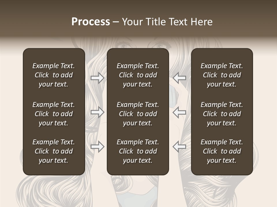 Messaging Curly Device PowerPoint Template